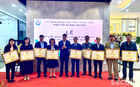 Secoin Hưng Yên vinh dự nhận bằng khen “Hoàn thành xuất sắc nhiệm vụ sản xuất kinh doanh năm 2022” 